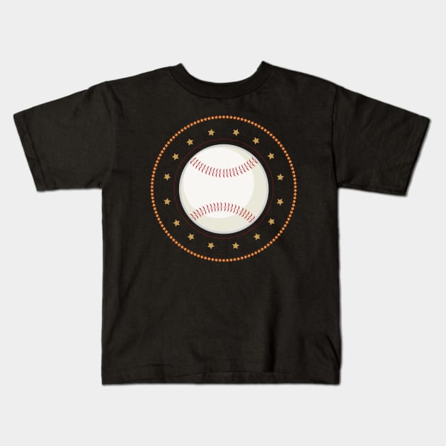 Baseball Kids T-Shirt by CraftCloud